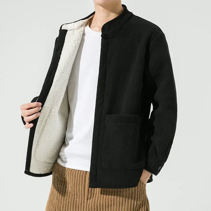 Chaqueta de pana ligera con bolsillos grandes para hombre - Boaz