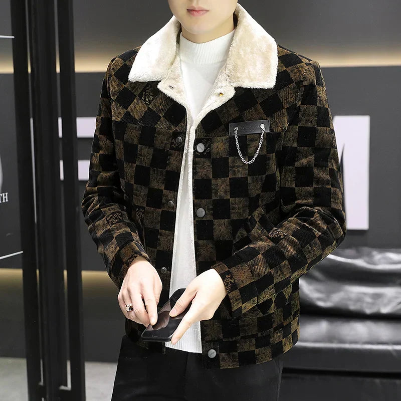 Chaqueta de pana a cuadros - William