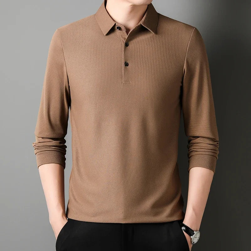 Elegante top de manga larga para hombre