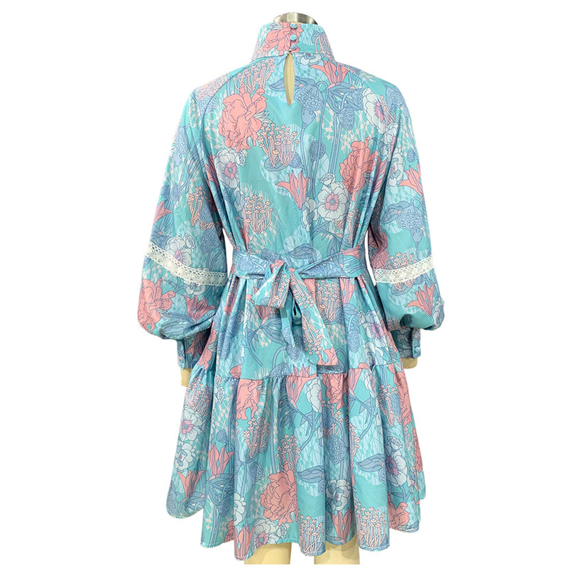 Malyna - Minivestido con estampado moderno