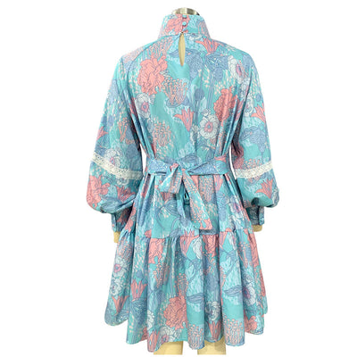 Malyna - Minivestido con estampado moderno