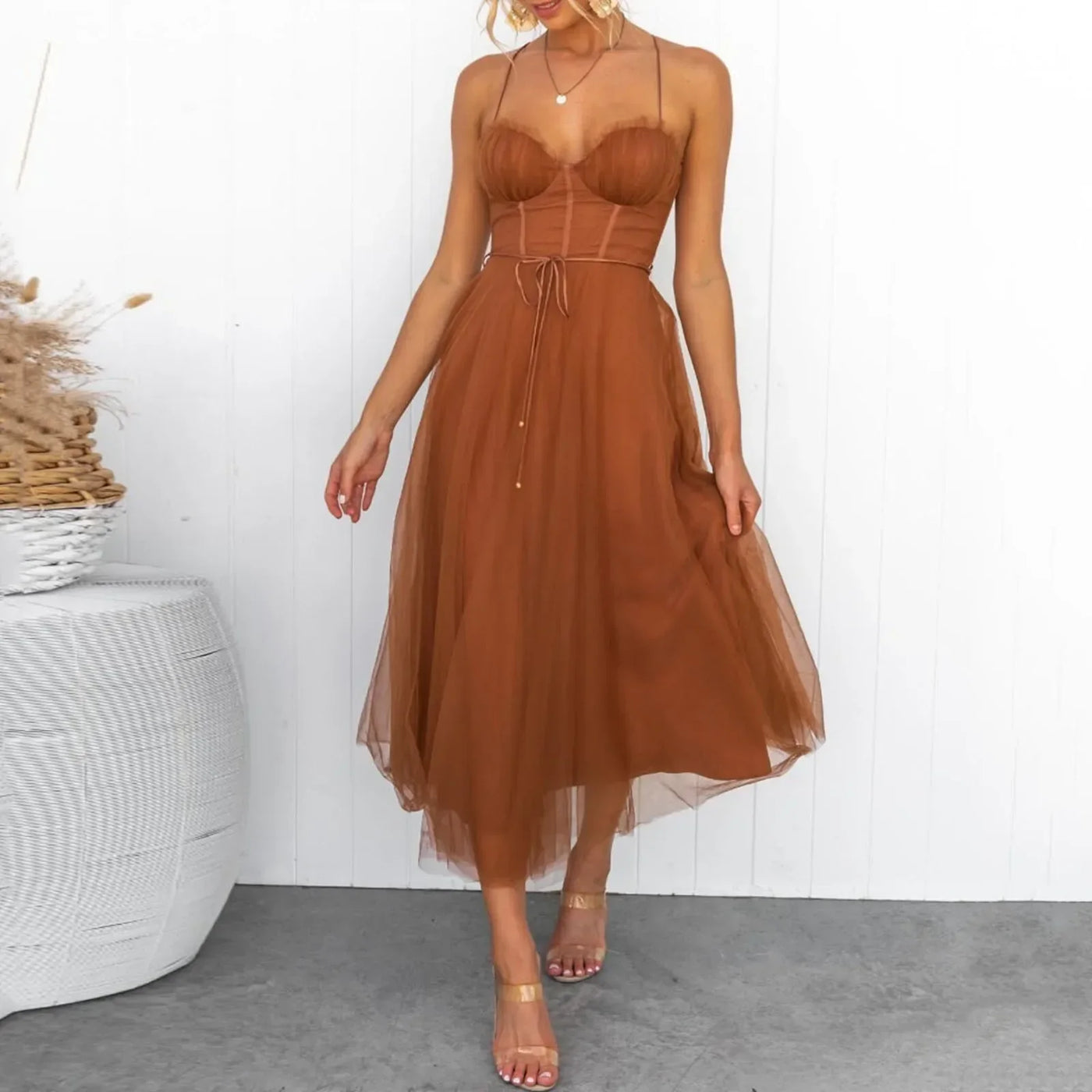 Madeline - Vestido de noche de malla