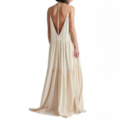 Kati - Vestido de sol bohemio de algodón