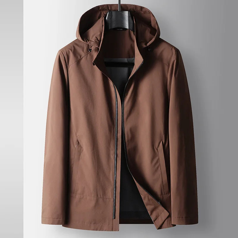 Chaqueta impermeable con capucha para hombre - Nadir