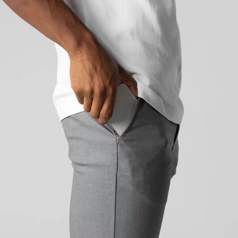 Omel - Pantalones Business Slim Gris Hombre