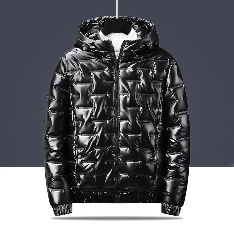 Chaqueta acolchada con capucha para hombre - Luuk