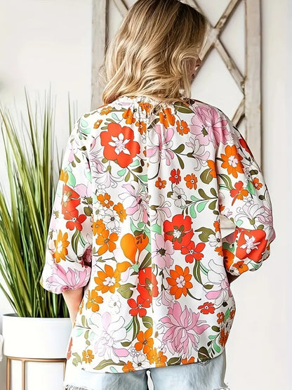 Evyla - Blusa con flores