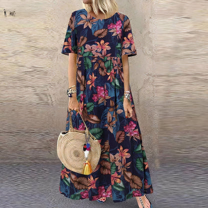 Lotte - maxivestido floral vibrante para un look elegante