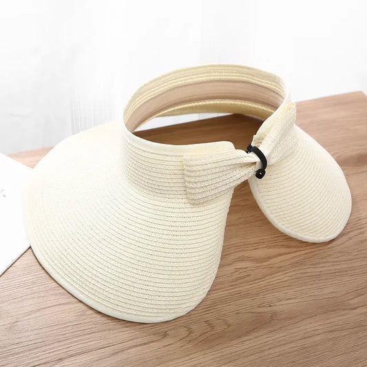 Sombrero de paja de verano para mujer plegable de moda