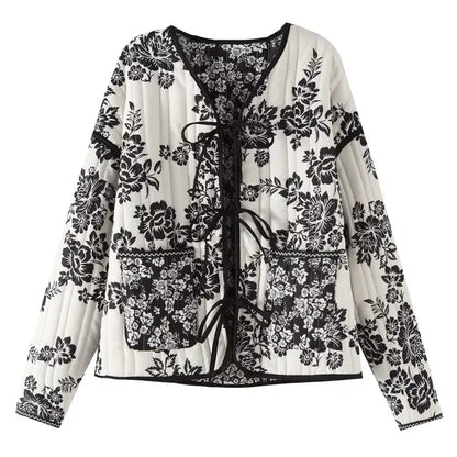 Elowen - Chaqueta vintage patchwork floral de mujer