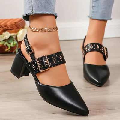 Maya - Elegantes sandalias con tacón cubano