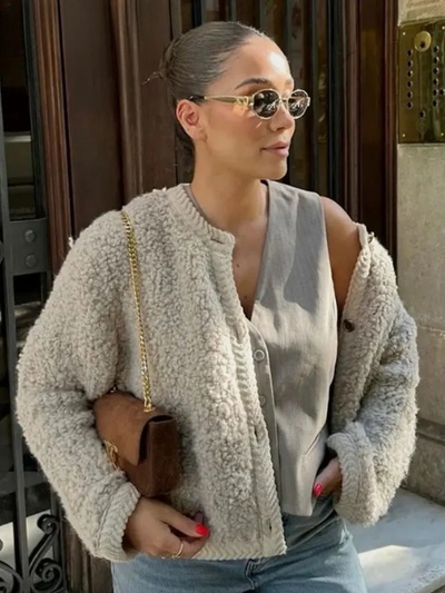 Jenna - Jersey de invierno teñido en prenda