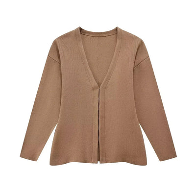 Samantha - Jersey de punto con ganchillo delantero