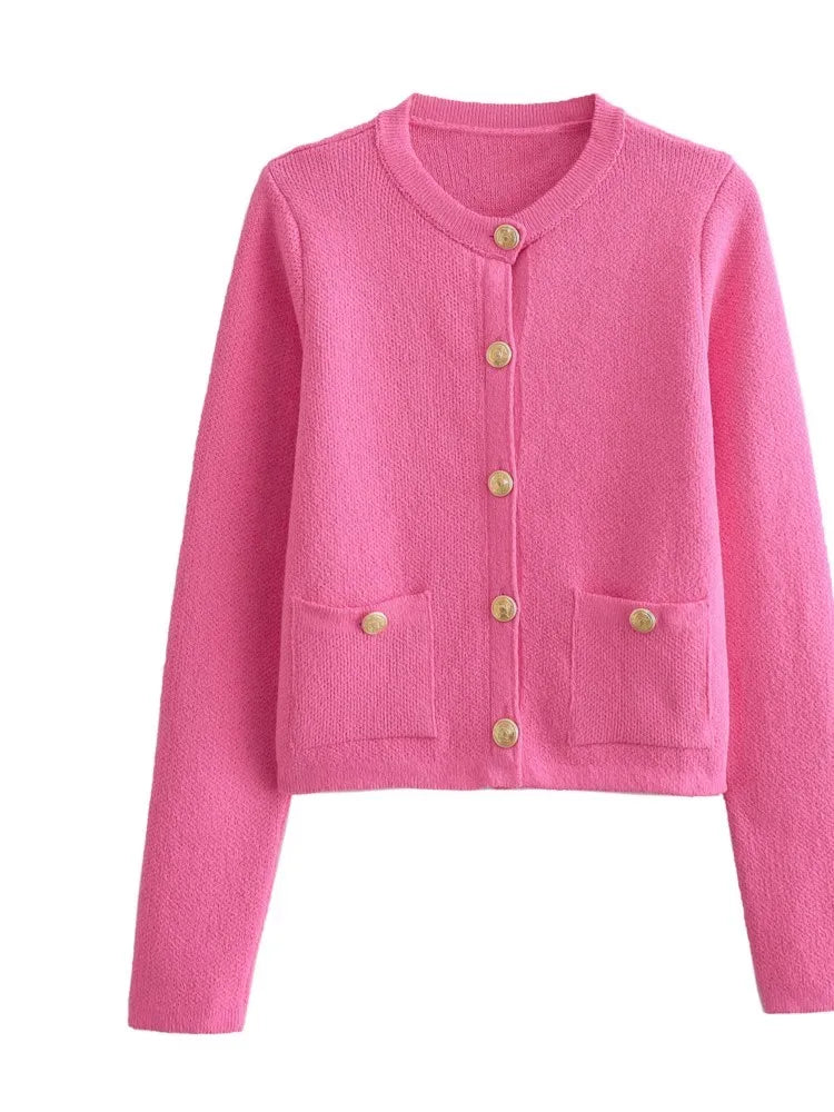 Ingrid - Jersey entallado de cuello redondo