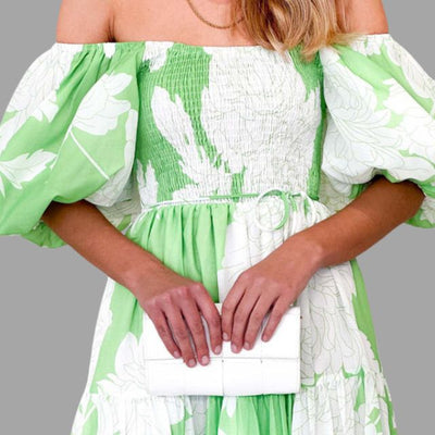 Louella - Maxivestido floral con falda de volantes