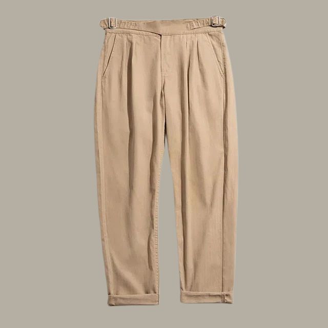 Harrison - Pantalones Gurkha con pliegues delanteros