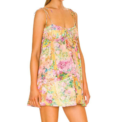 Felicity - Vestido camisola fluido con estampado floral acuarela