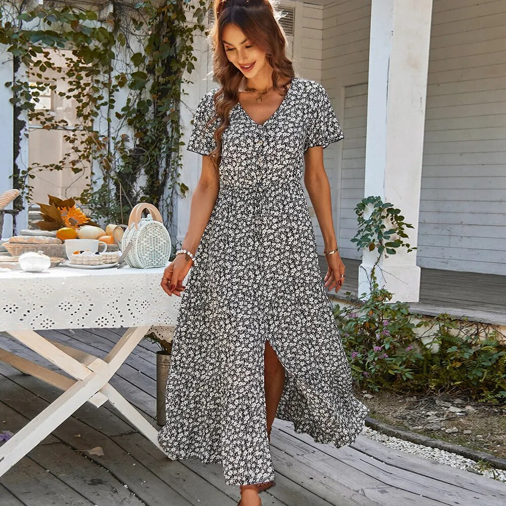 Sina - Maxivestido floral