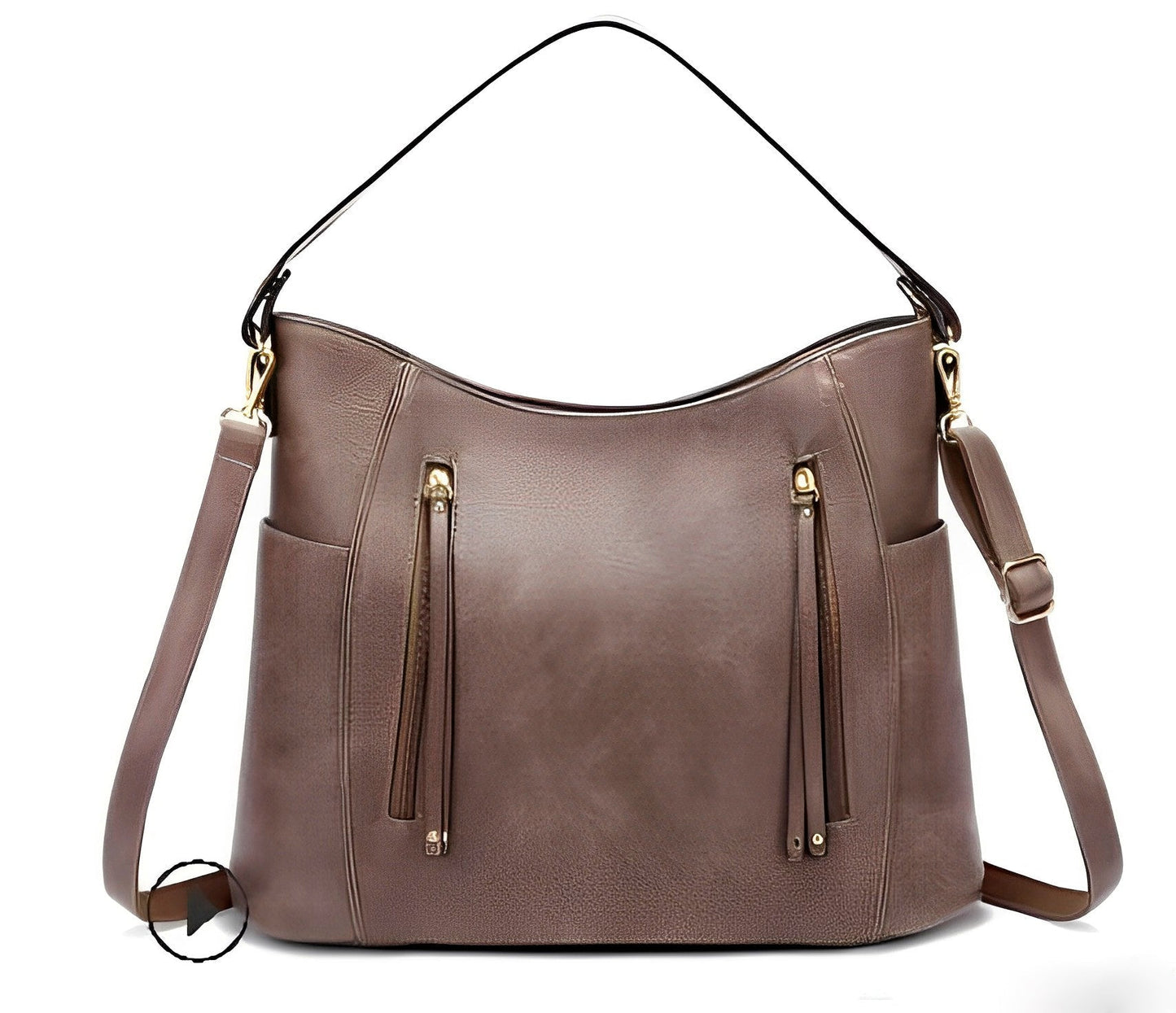 Gesina - Elegante bolso vintage de piel