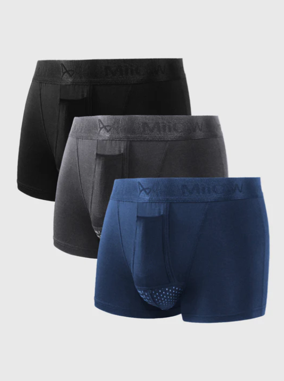 Cómodos calzoncillos bóxer de algodón para hombre - Pack de 3