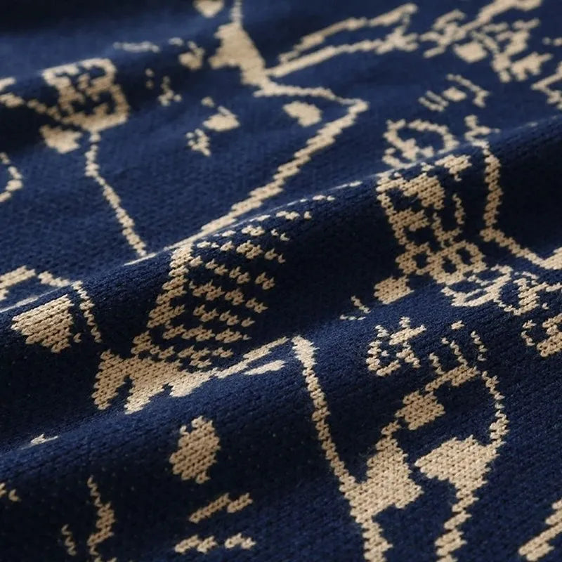 Delia - Jersey de punto con dibujo de gato