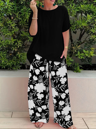 Bonnie - Elegante conjunto floral para estilo y comodidad