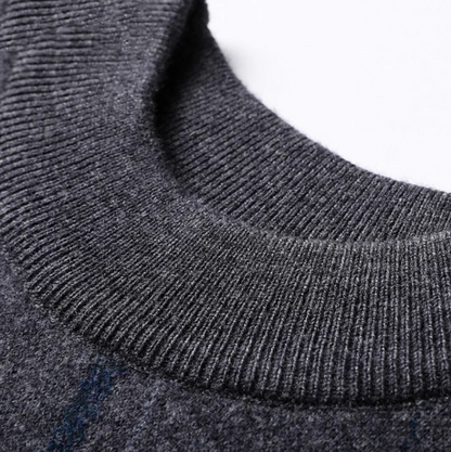 Elegante jersey de cuello redondo de alta calidad para hombre
