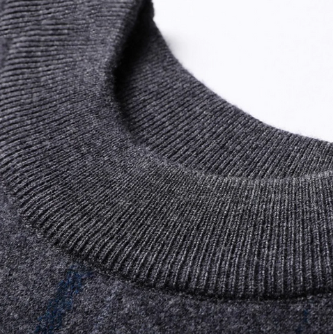 Elegante jersey de cuello redondo de alta calidad para hombre