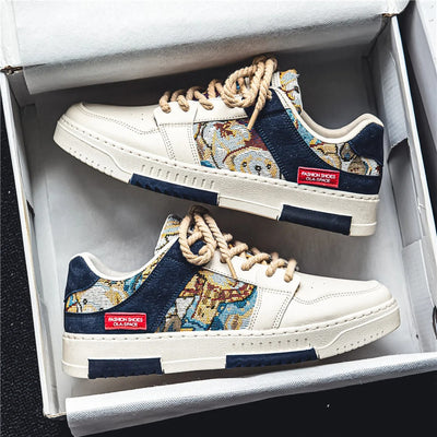 Zapatillas deportivas hombre panel bordado estilo casual - Elías