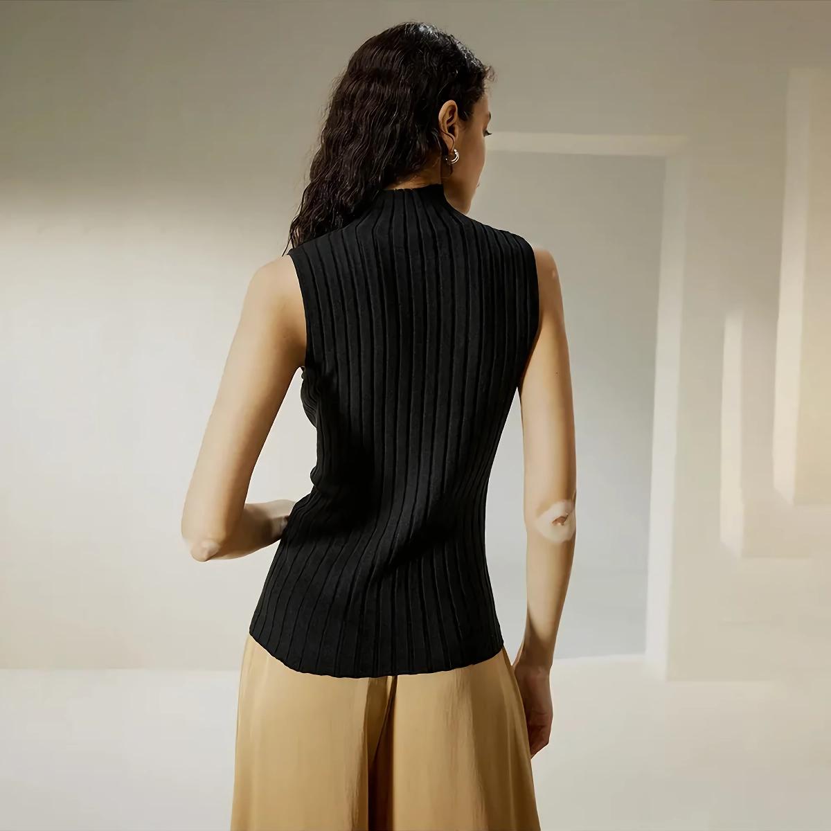 Lucy - Camiseta sin mangas con escote redondo