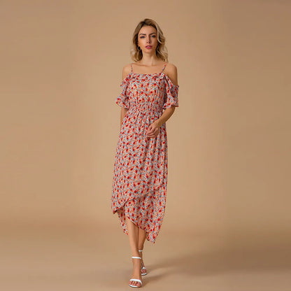 Carla - Vestido Midi Floral Fresco para Verano