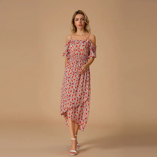 Carla - Vestido Midi Floral Fresco para Verano