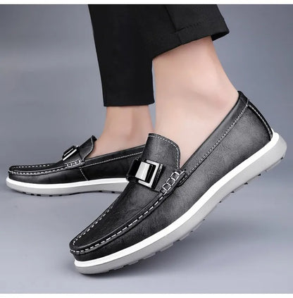 Mocasines hombre elegantes cuero marrón estilo británico - Weston