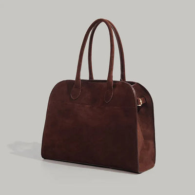 Bolso de hombro retro en gamuza para mujer - Emilia