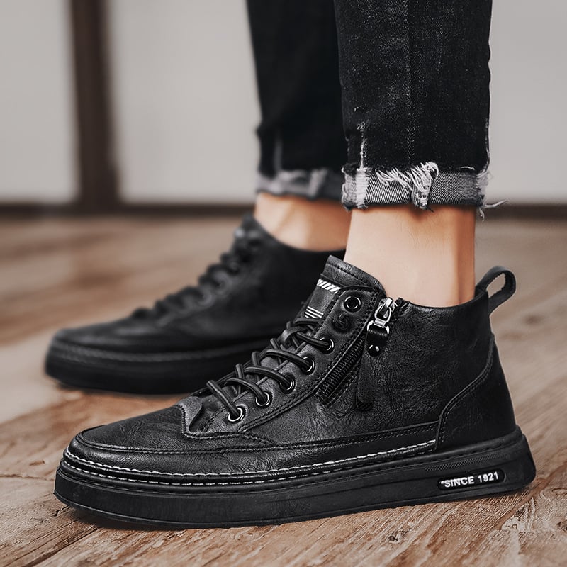 Botines de hombre con forro calido y diseño con cordones - Renard