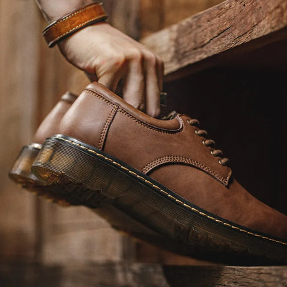 Zapatos bajos hombre cuero genuino estilo casual - Ernesto