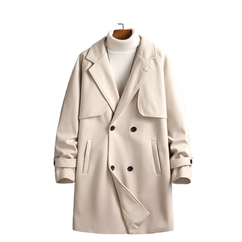 Abrigo largo de lana para hombre - Armand