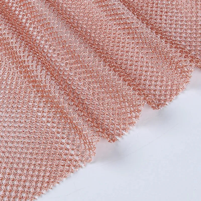 Charlize - Mini vestido de noche de malla lisa