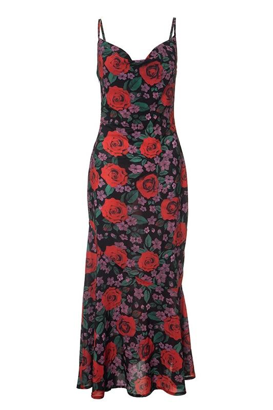 Ady - Maxi vestido con estampado floral