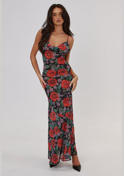 Ady - Maxi vestido con estampado floral