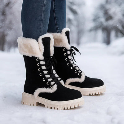 Botas mujer otoño forro calido suela antideslizante - Natalia