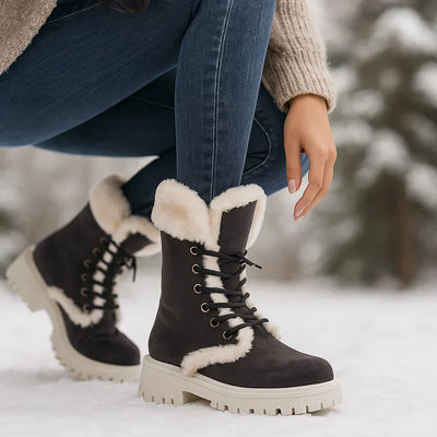 Botas mujer otoño forro calido suela antideslizante - Natalia