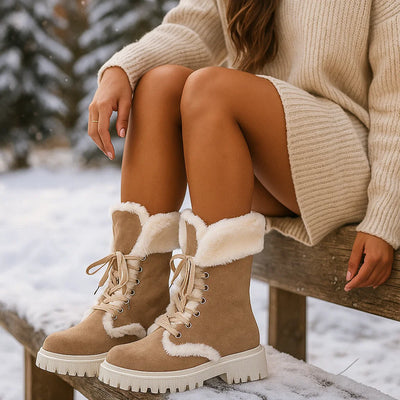 Botas mujer otoño forro calido suela antideslizante - Natalia