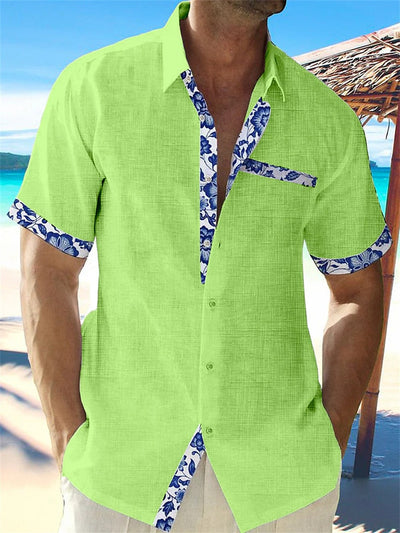 Elias - Camisa ligera de lino para hombre transpirable y elegante para el verano