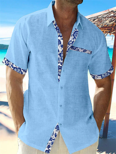 Elias - Camisa ligera de lino para hombre transpirable y elegante para el verano