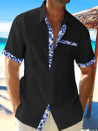 Elias - Camisa ligera de lino para hombre transpirable y elegante para el verano