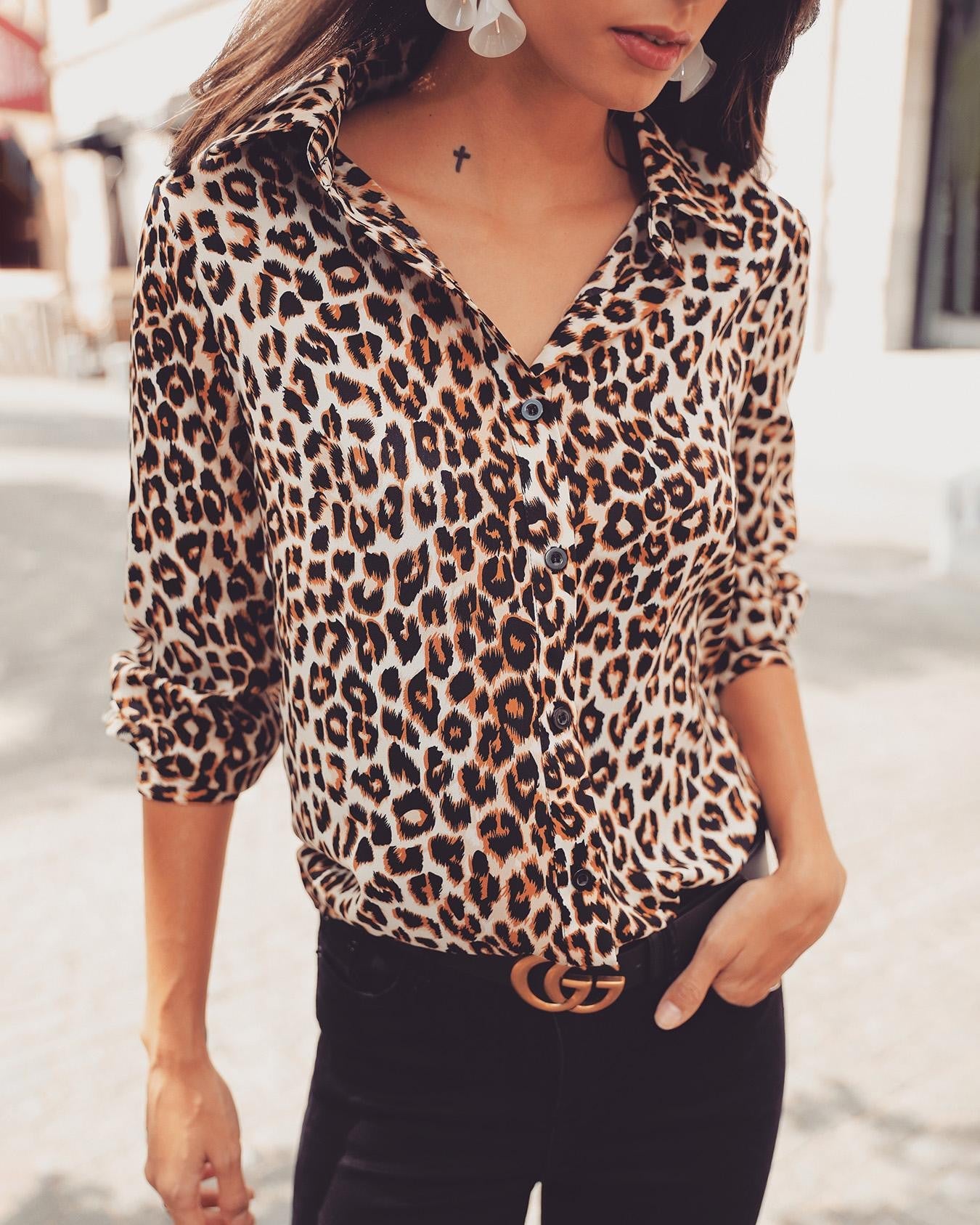 LEONA- Blusa de leopardo