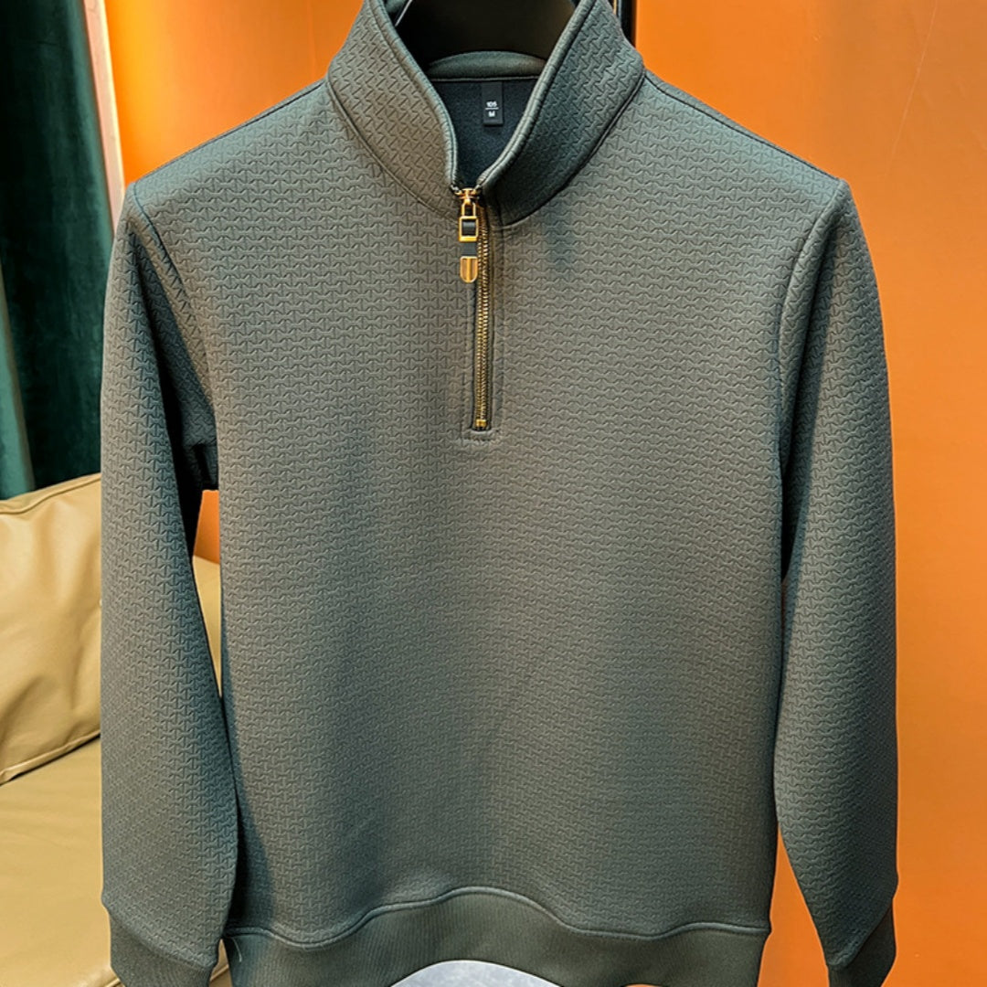 Nero - Jersey de hombre de cuello alto y manga larga