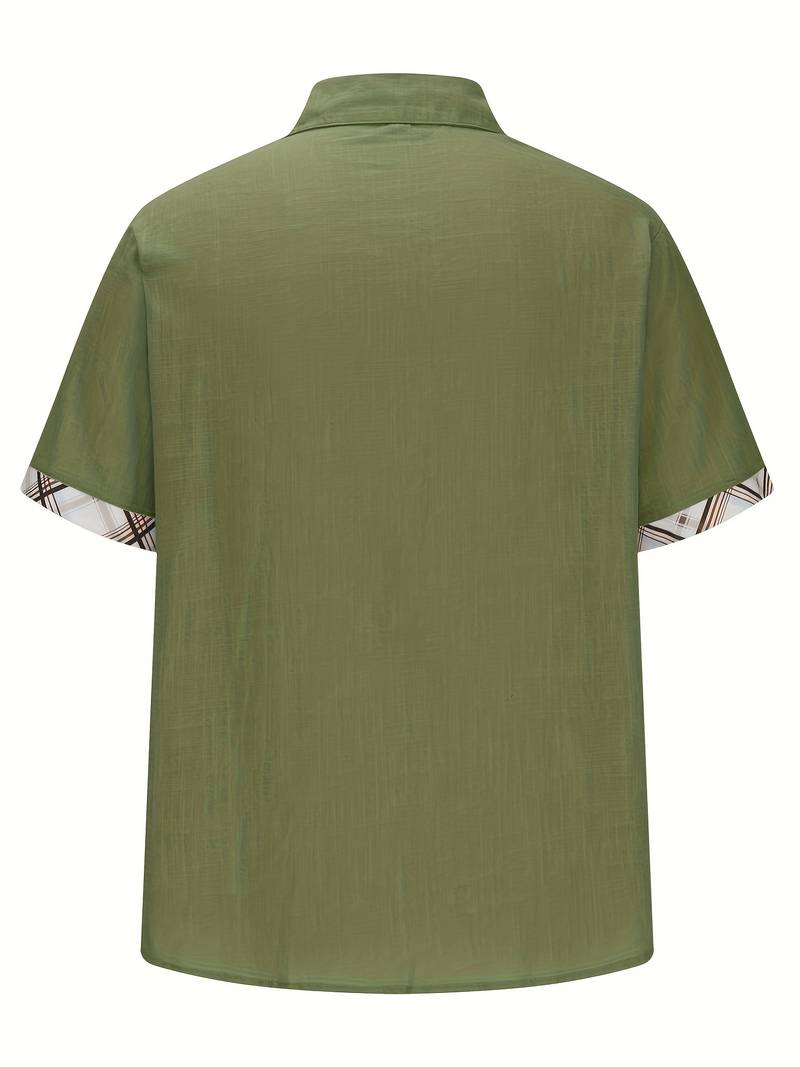 Michael - Elegante camisa tradicional con estampado gráfico a cuadros