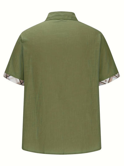 Michael - Elegante camisa tradicional con estampado gráfico a cuadros